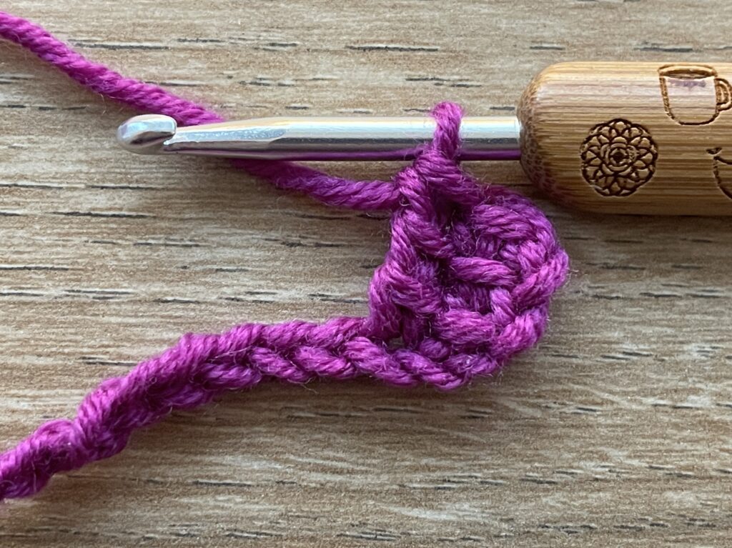 Gekoppelde dubbelstokjes stap 13
