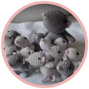Mini Triceratops Haken 6 Mama muisje haken Connis Hakelviecher Galerij