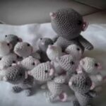 Muisjes haken 163 Gratis haakpatroon Muisjes haken - Amigurumi - Scheepjes Sweet Treat - haaknaald 1.5 mm