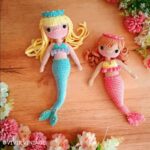 Zeemeermin Haakpatroon 160 Gratis haakpatroon Zeemeermin Haakpatroon - Amigurumi, Pop - haaknaald 2.5 mm, 3.5 mm