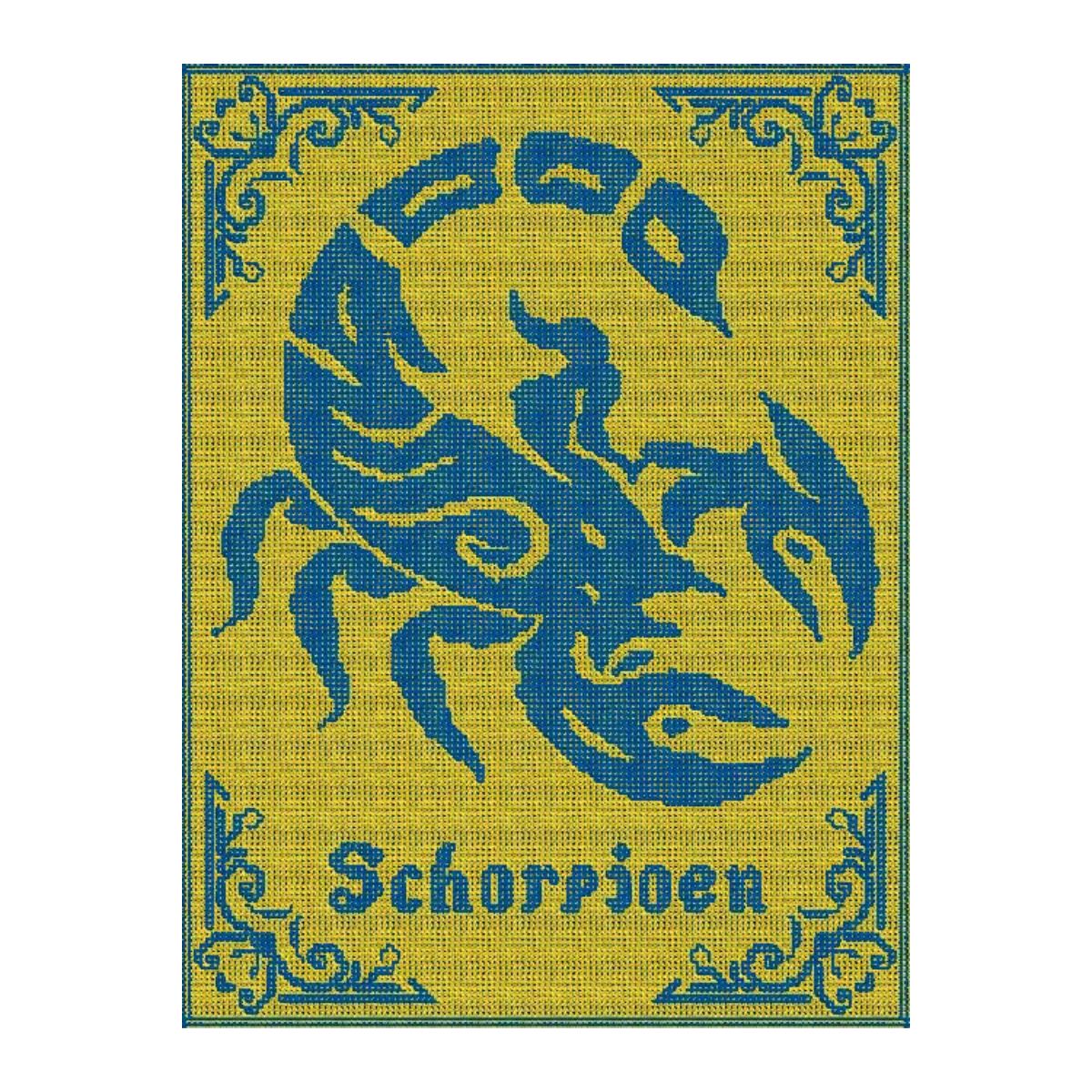 Nederlands haakpatroon Sterrenbeeld Schorpioen deken - Sterrenbeeld Schorpioen - Sonja Nube