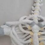 Sleutelbenen haken 136 Gratis haakpatroon Sleutelbenen haken - Decoratie, Menselijk lichaam - Anchor Creativa Fino - haaknaald 2 mm