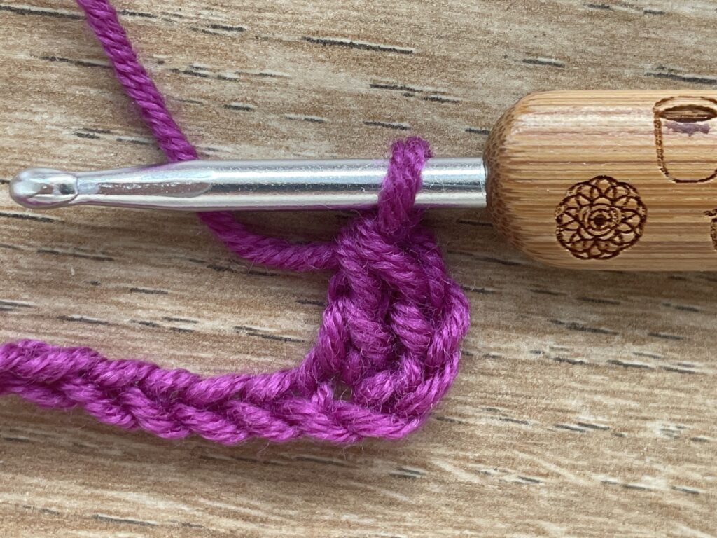 Getipte schubsteek stap 3