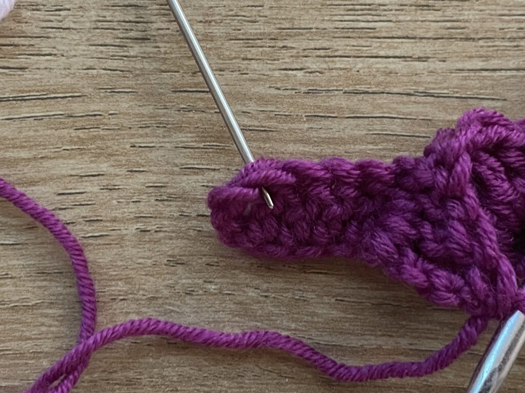 Getipte schubsteek stap 34