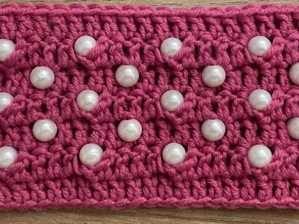 Haken met kralen methode 2 close up 1