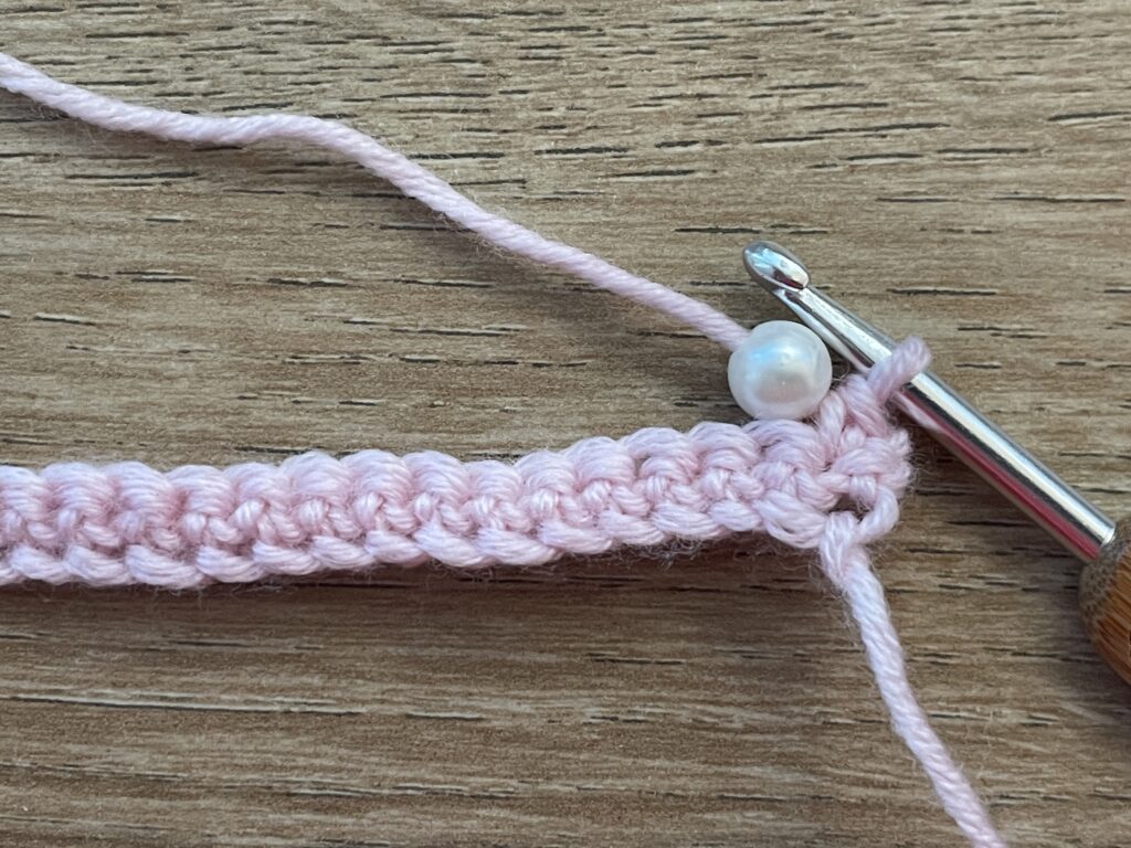 Haken met kralen methode 3 stap 4