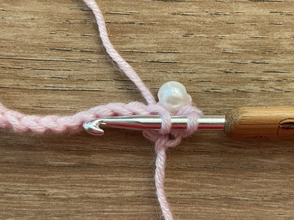 Haken met kralen methode 3 stap 6