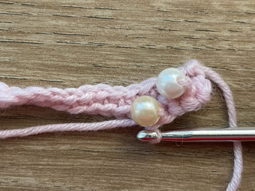 Haken met kralen methode 3 stap 9