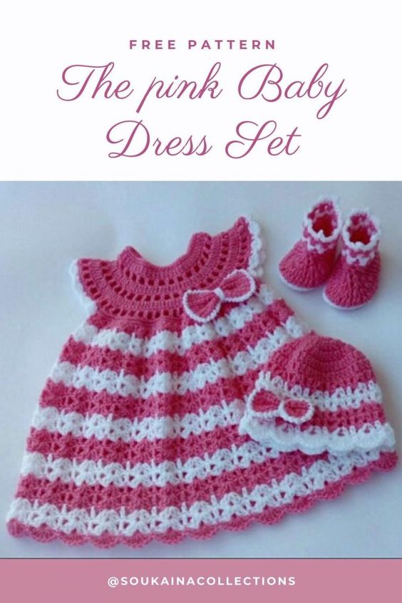 Roze Baby Jurk Haakpatroon 3