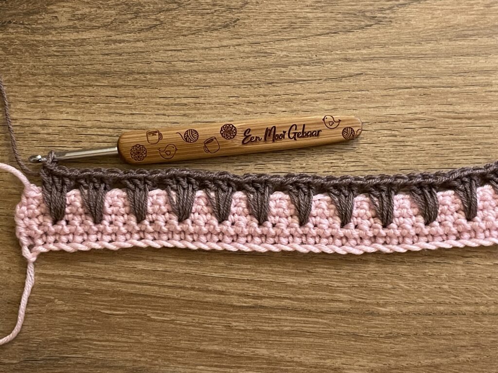 IJsje met 1 bolletje steek stap 16