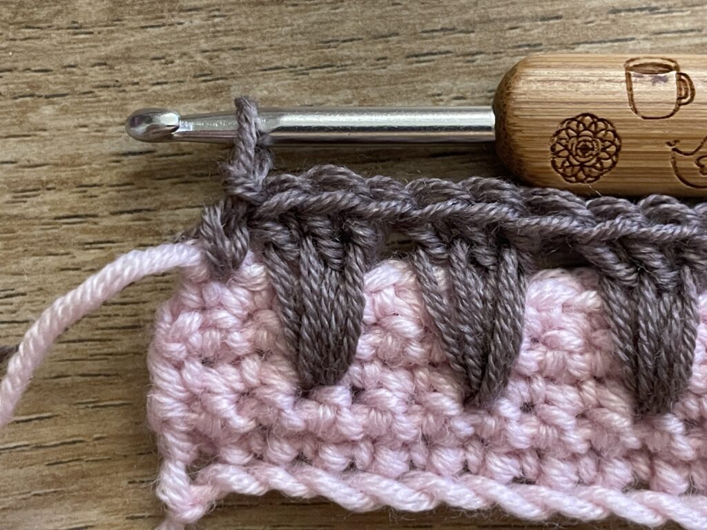 IJsje met 1 bolletje steek stap 17