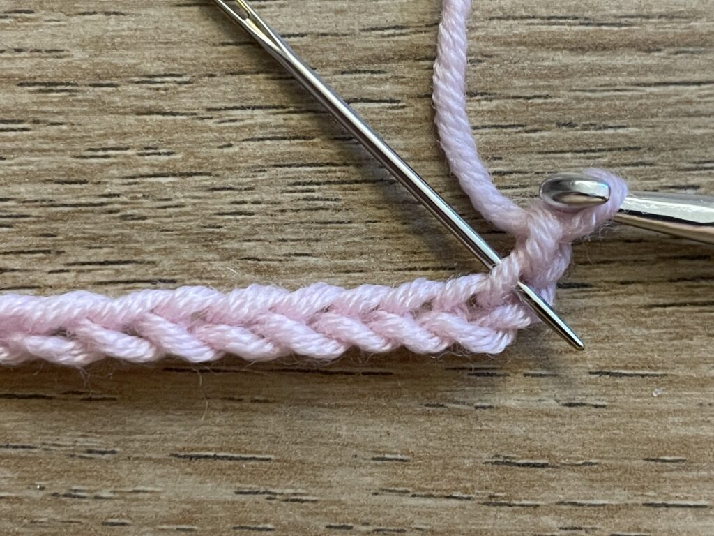 IJsje met 1 bolletje steek stap 2