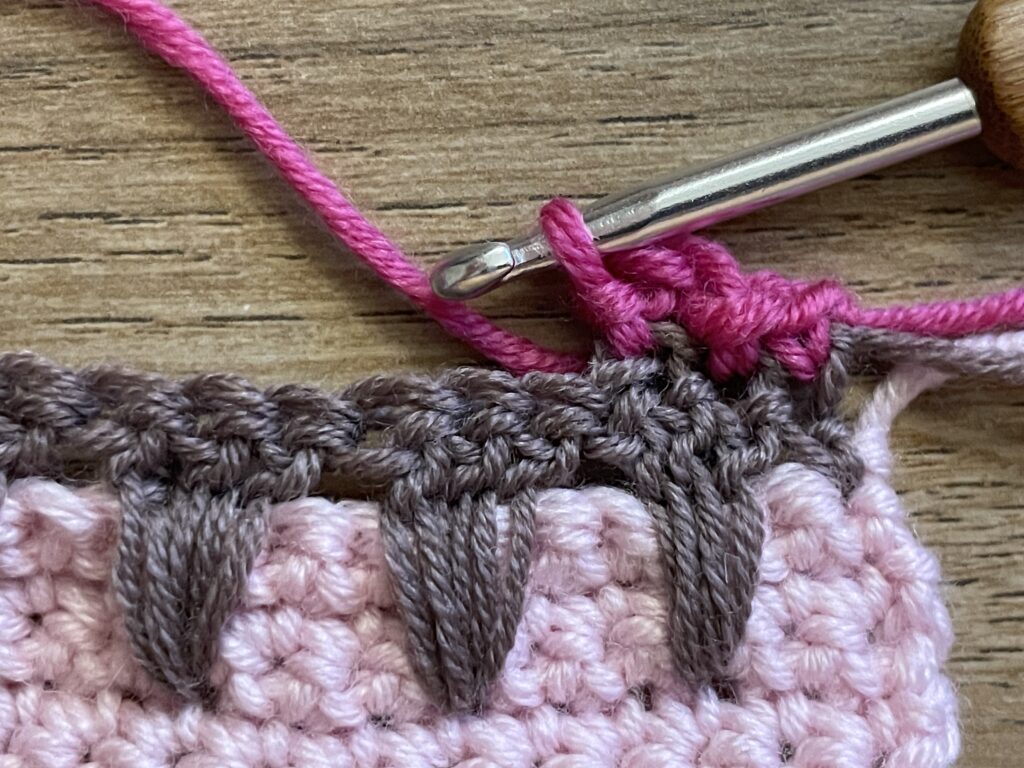 IJsje met 1 bolletje steek stap 21