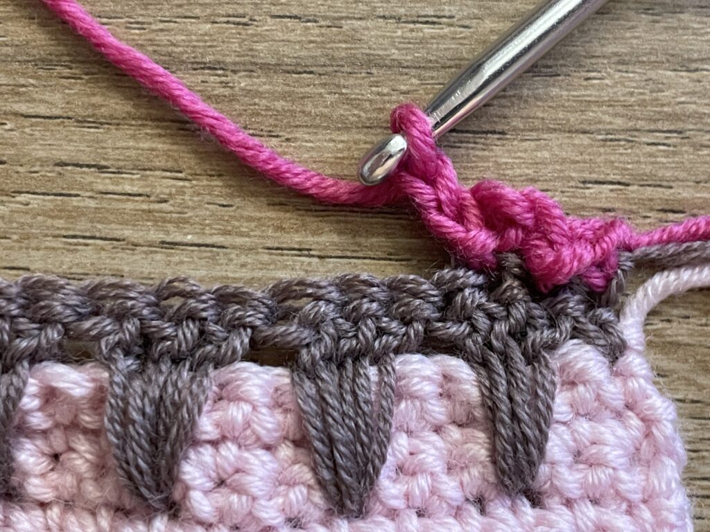 IJsje met 1 bolletje steek stap 22