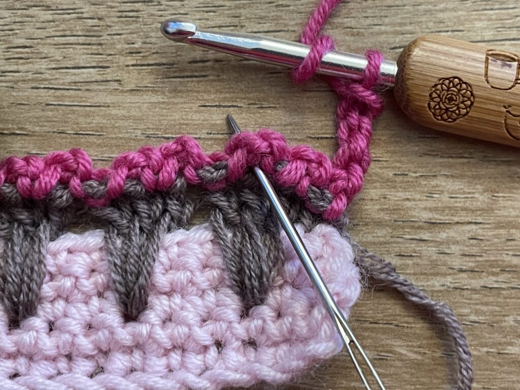 IJsje met 1 bolletje steek stap 27