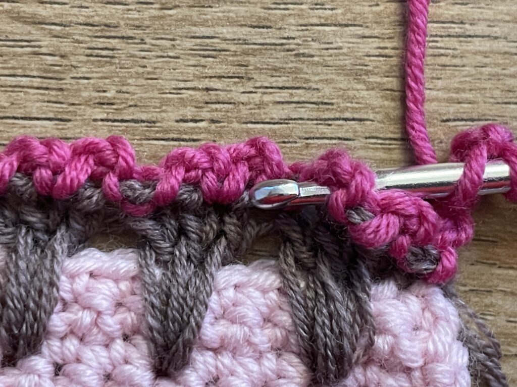 IJsje met 1 bolletje steek stap 28