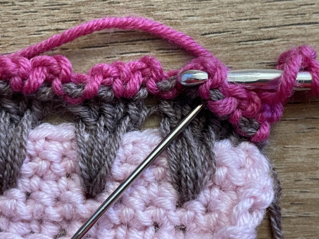 IJsje met 1 bolletje steek stap 29