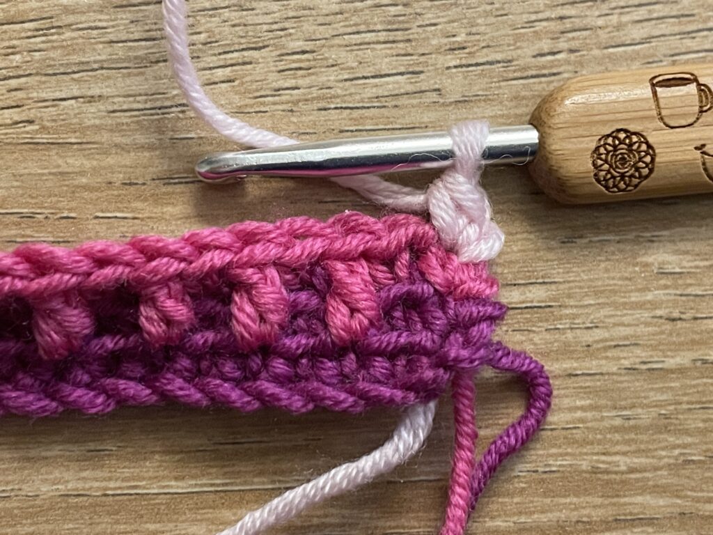 Mozaiek mossteek stap 19