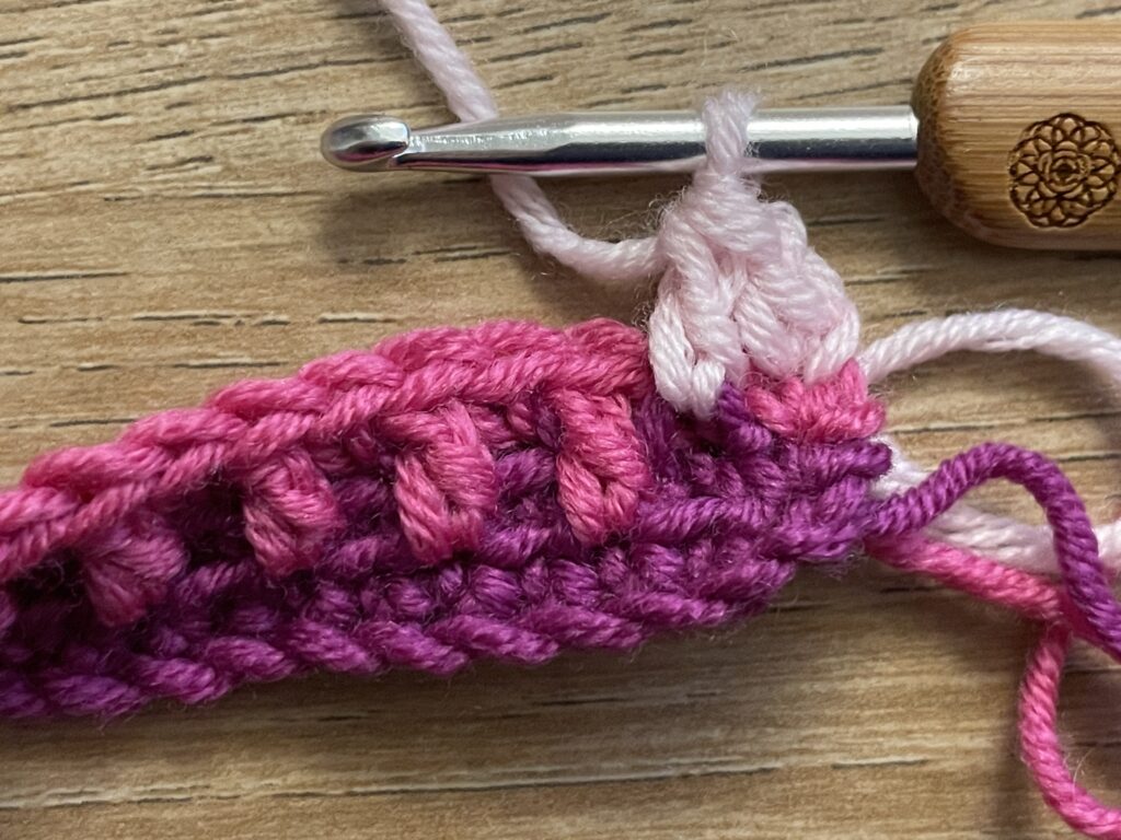 Mozaiek mossteek stap 21