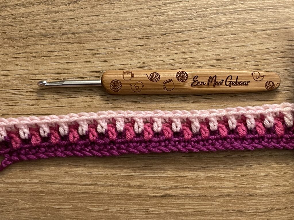 Mozaiek mossteek stap 23