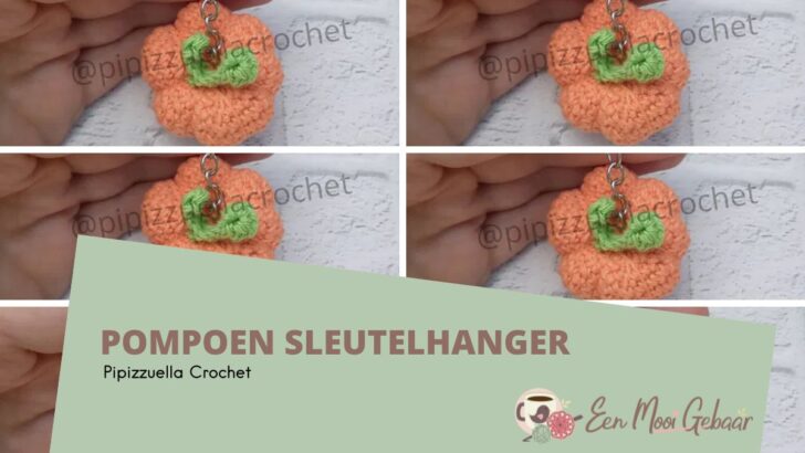 Pompoen Sleutelhanger haken Pipizzuella Crochet Omslagfoto