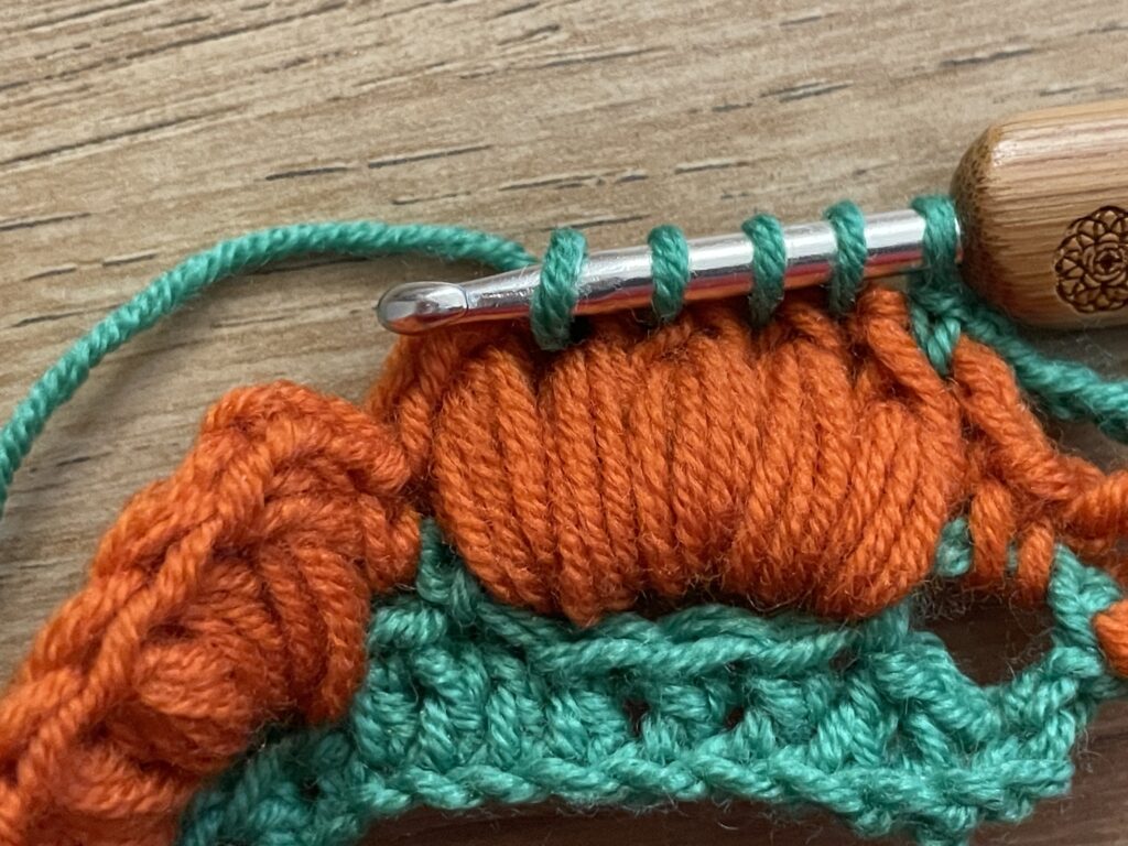 Pompoensteek stap 36
