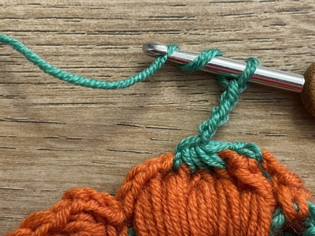 Pompoensteek stap 40