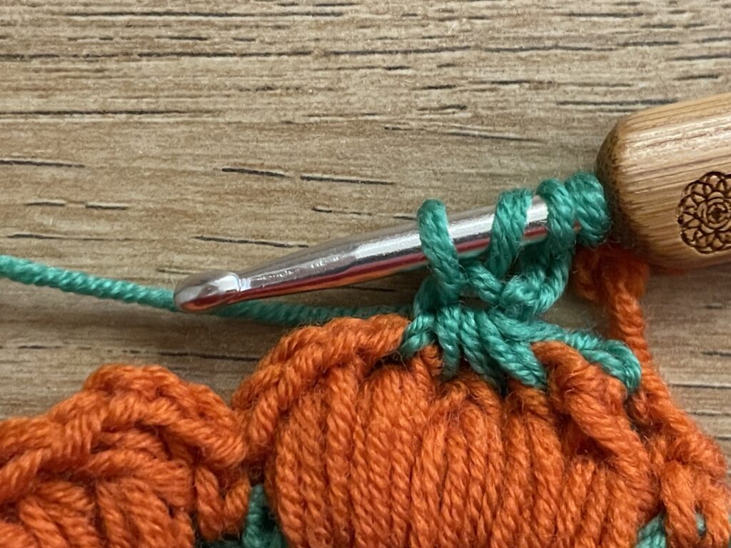 Pompoensteek stap 41