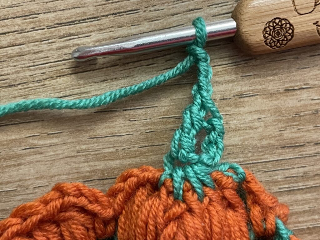 Pompoensteek stap 45