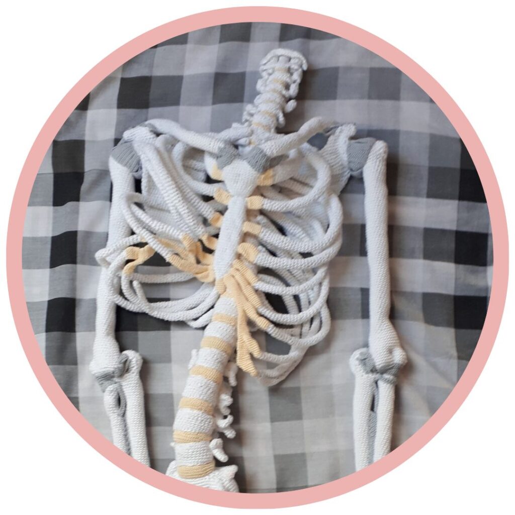 Menselijk lichaam haken 39 Schouders in elkaar haken Anatomical Crochet Galerij