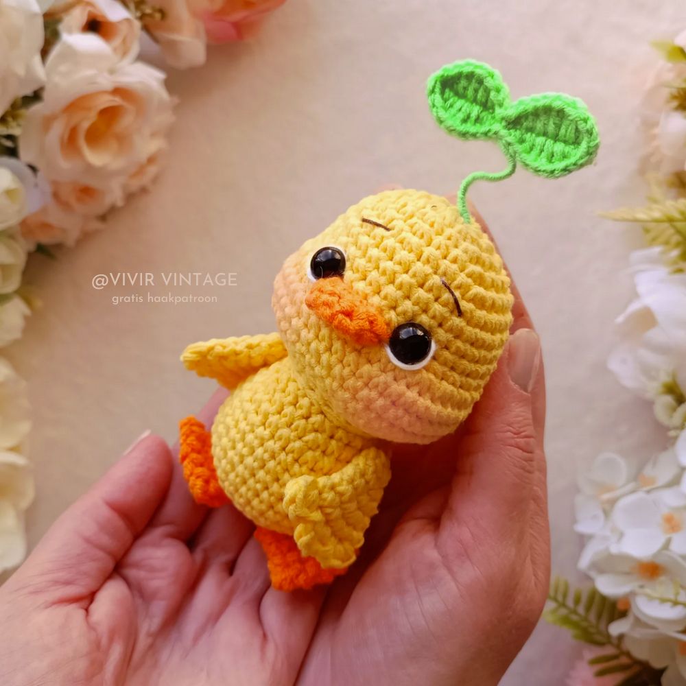 Haakpatroon Eendje 1 @VIVIR VINTAGE gratis haakpatroon