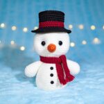 Sneeuwman haken 109 Gratis haakpatroon Sneeuwman haken - Amigurumi, Knuffel - haaknaald 3.5 mm