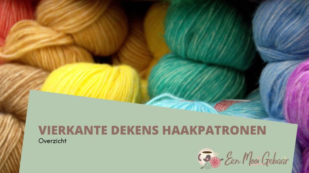 Vierkante Dekens Haakpatronen Omslagfoto