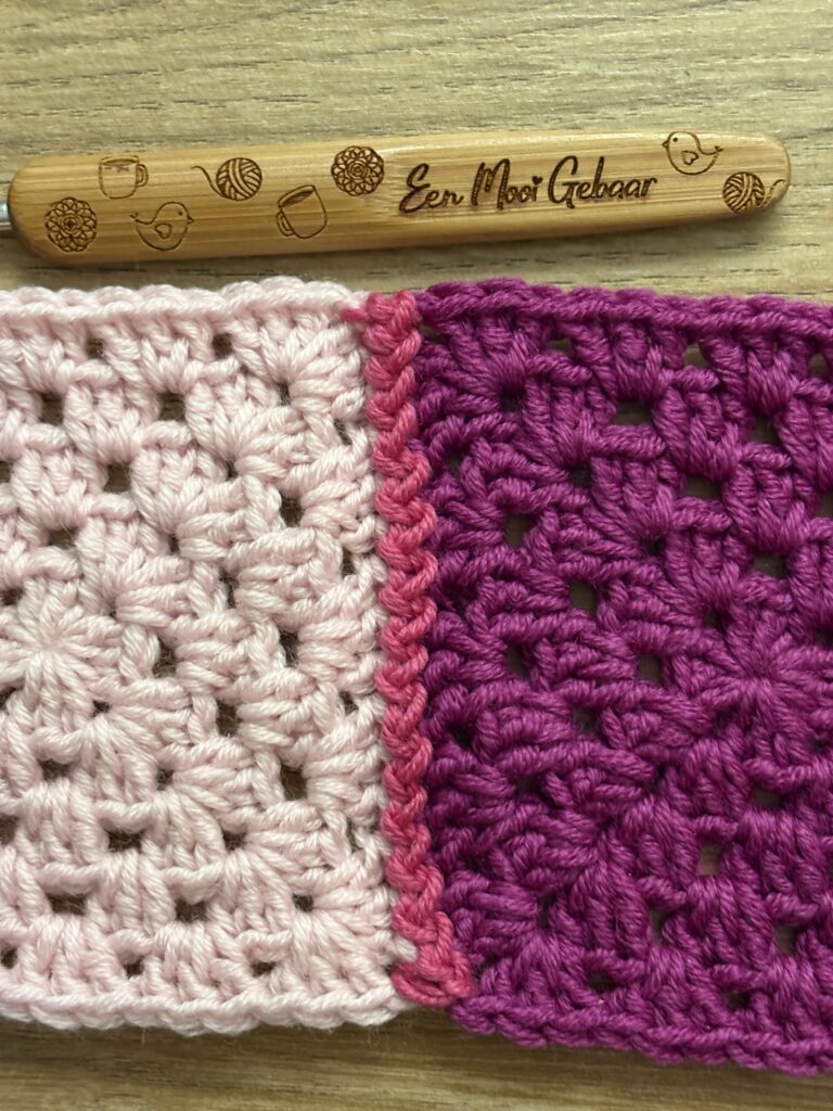 Zigzag aan elkaar haken stap 10