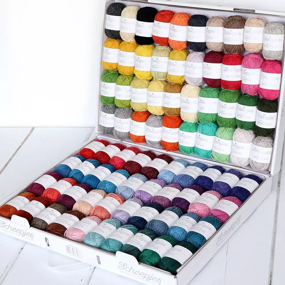 Scheepjes Metropolis Garen 1 scheepjes metropolis colour pack alle kleuren sokkengarens