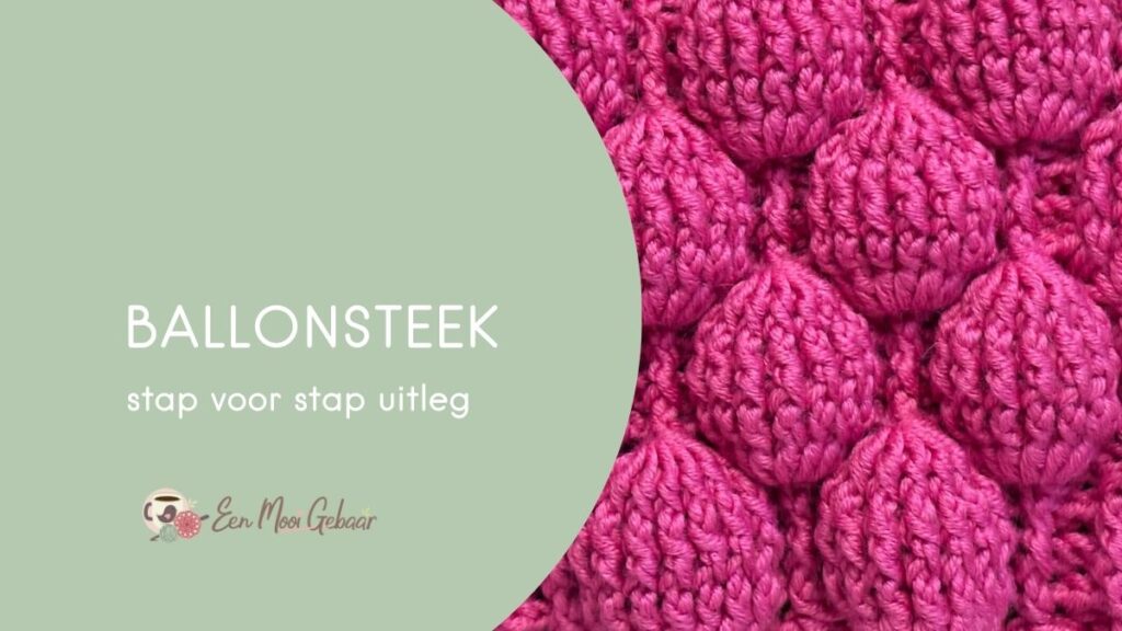 Baksteensteek haken 59 Ballonsteek Omslagfoto