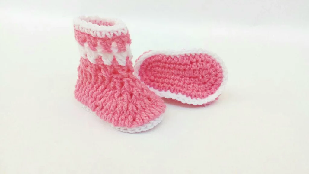 Roze Baby Slofjes Haakpatroon 4 BabySlofjes 1
