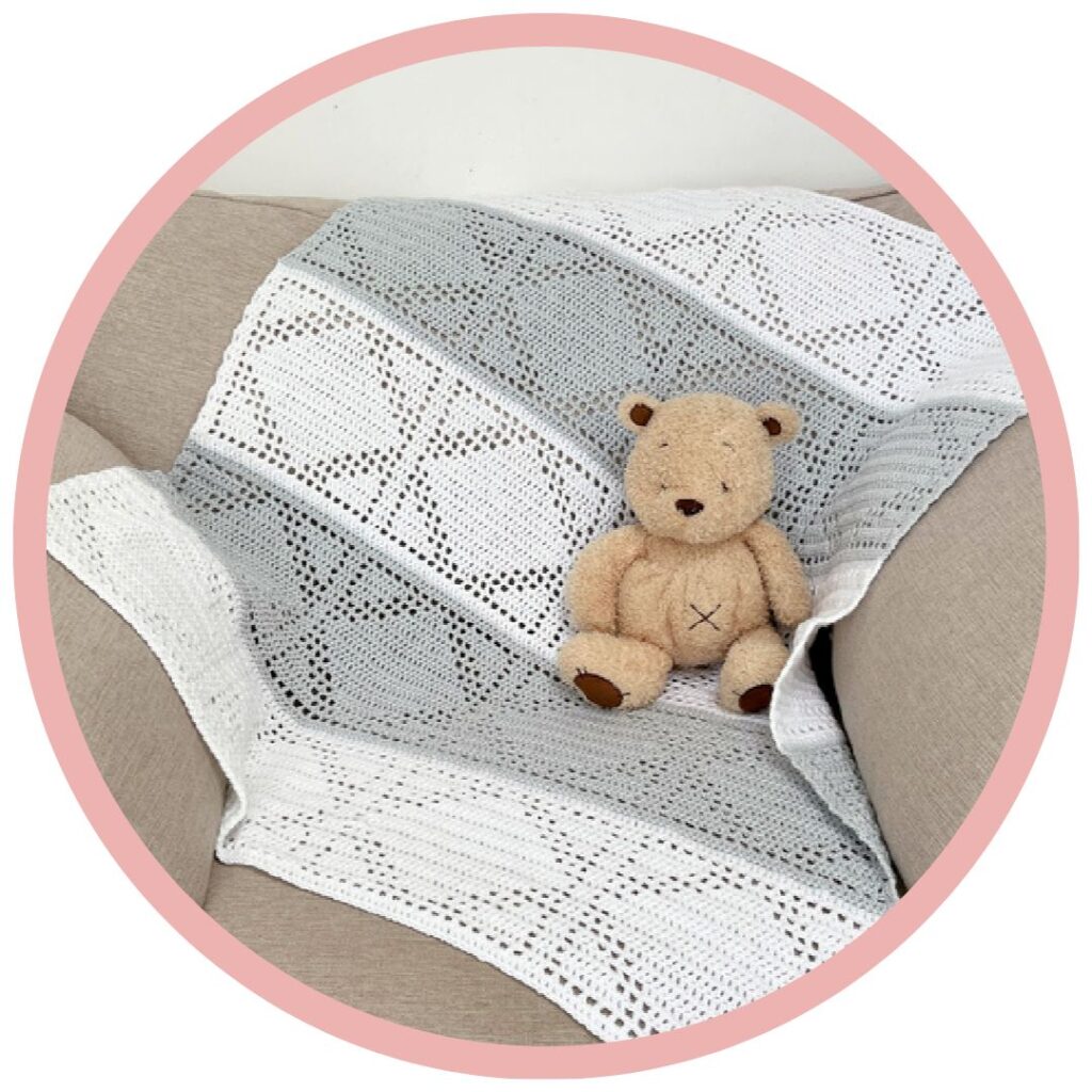 Relaxende Ralph Haakpatroon 5 Diamant Baby Deken KCACOUK Galerij