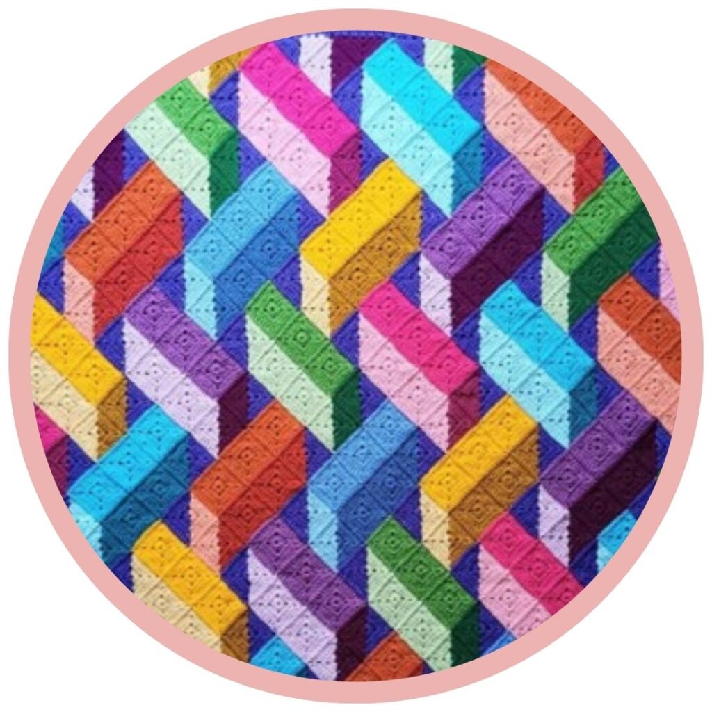 Catherine Harbour 10 Regenbook Blokken Deken Insomnia Crochet Galerij