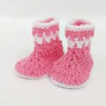 Roze Baby Slofjes Haakpatroon 79 Gratis haakpatroon Roze Baby Slofjes Haakpatroon - Baby- en Kinderkleding - Geschikt voor restjes garen - haaknaald 4 mm