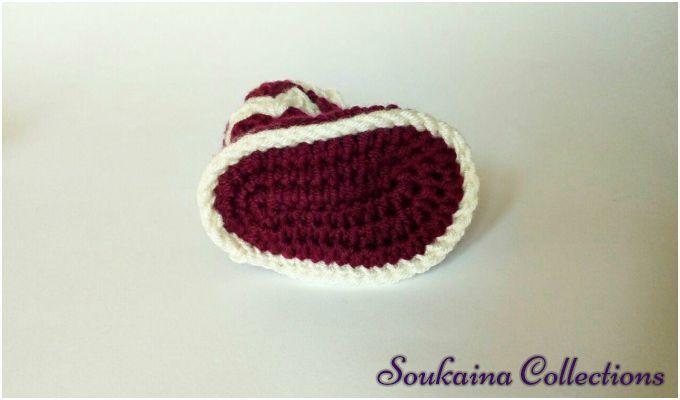 Gratis haakpatroon Babyslofjes Sara 13 Sara Baby Slofjes Soukaina 8