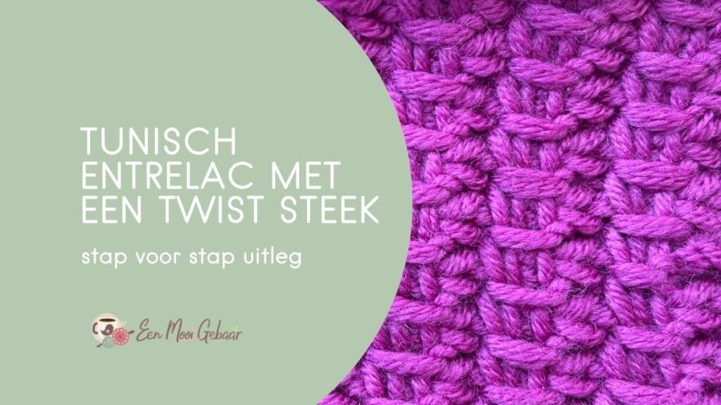 Tunisch entrelac met een twist steek Omslagfoto