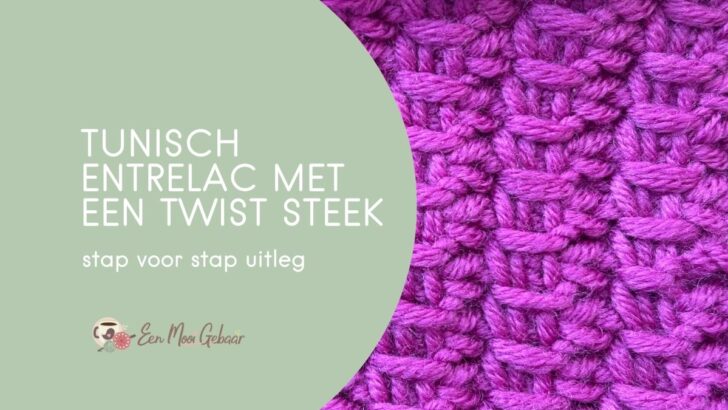 Tunisch entrelac met een twist steek Omslagfoto