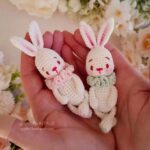 Schattig Konijntje Haken 63 Gratis haakpatroon Schattig Konijntje Haken - Amigurumi - Scheepjes Catona - haaknaald 1.75 mm