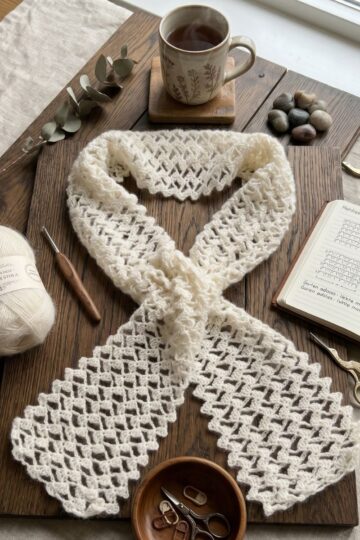 Zigzag Sjaal haken 35 Zigzag sjaal