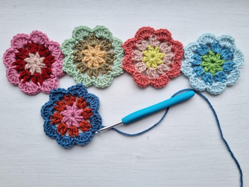 Bloemen Sjaal Haakpatroon 37 Bloemen Sjaal Afbeeelding 35a