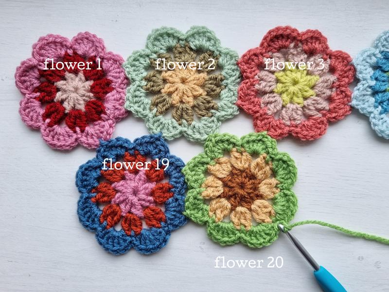 Bloemen Sjaal Haakpatroon 42 Bloemen Sjaal Afbeeelding 40