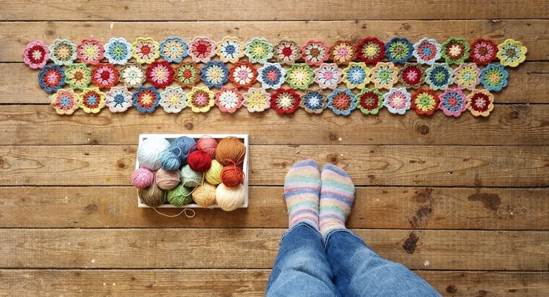 Bloemen Sjaal Haakpatroon 47 Bloemen Sjaal Afbeeelding 45