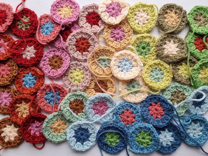 Bloemen Sjaal Haakpatroon 10 Bloemen Sjaal Afbeeelding 9