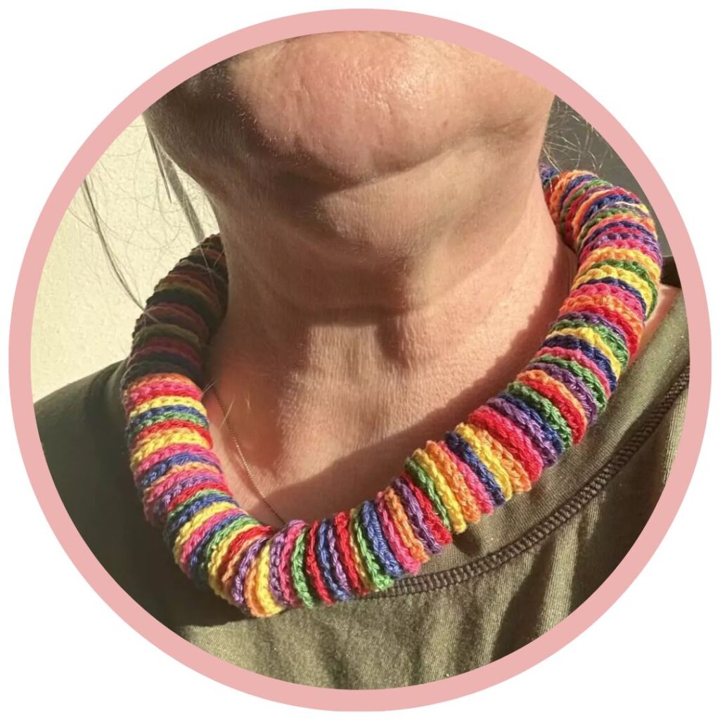 Gehaakte ketting Irma Koopman Galerij